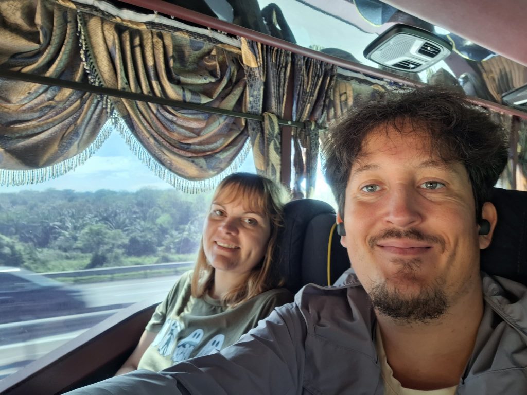 dans le bus pour cameron highland